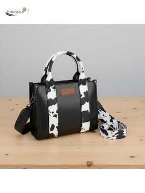 Wrangler Aztec Print Tote Bag Faux Leather Crossbody Handbag